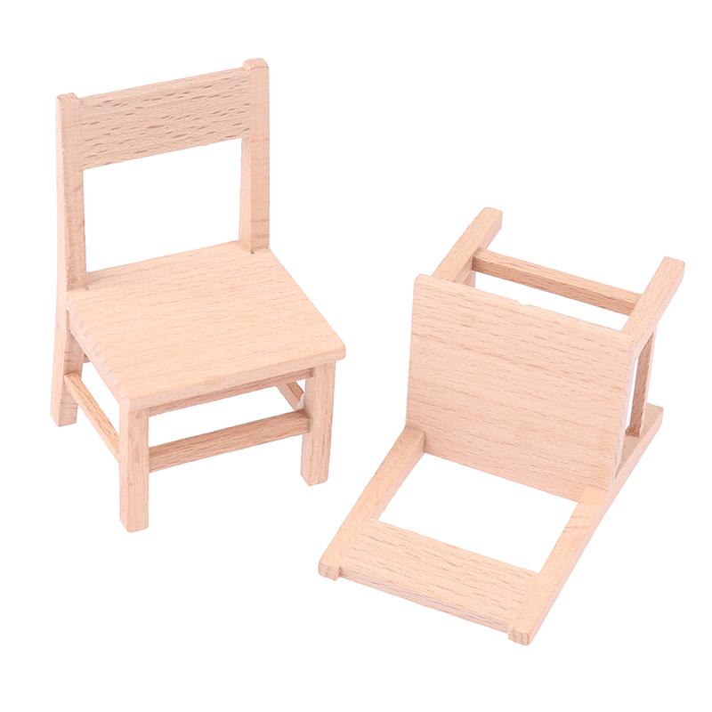 1/12 Dollhouse Miniature Chair Dollhouse Living Room Furniture Decoration Dolls House Accessories For Kid Pretend Play Toy