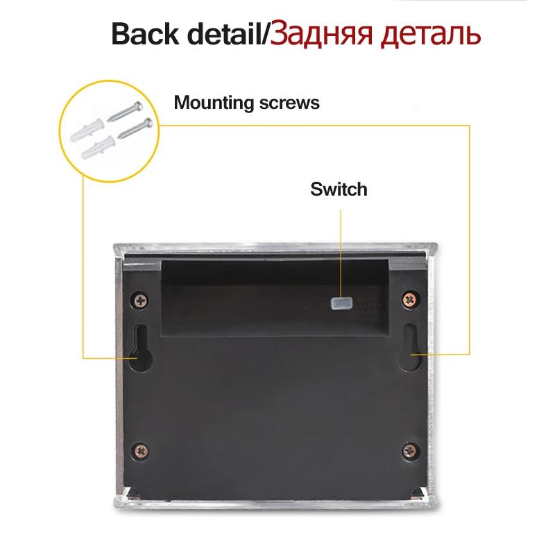 2Pcs Stainless Steel Solar Wall Lights Courtyard Waterproof Outdoor Lighting Emergency Patio Step For Garden Fence and Street