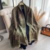 Warm Winter Scarf for Women Luxury Leopard Pashmina Shawls Thick Cashmere Blanket Chunky Stoles Lady Elegant Poncho Bufanda
