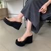 Comemore Summer Chunky Woman Slippers PVC Transparent Platform Wedges Slides Ladies Casual Outdoor Beach Sandals Shoes