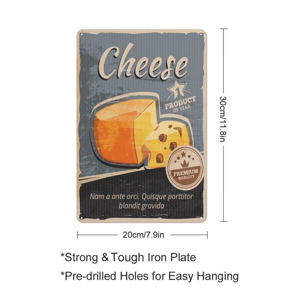 1Pc Vertical Metal Tin Wall Poster Decor 2030cm Or 3040cm Rustic Vintage Style For Home Bar Garage Kitchen