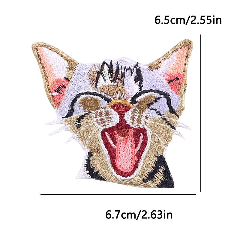 Cute Cat Duck Animal Cartoon Iron On Embroidery Patch for Kids Clothing Backpack Jacket School Bag Kawaii Design Decoration