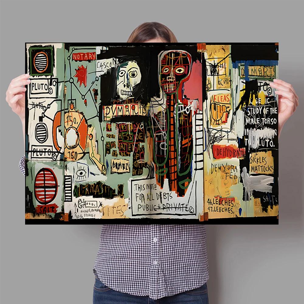 Graffiti Abstract Art Canvas Poster Surrealist Avant-Garde Wall Art Painting Print Picture Shop Restaurant Home Room Decor Mural