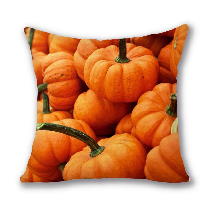 Thanksgiving Autumn Leaves Golden Short Plush Pillow Cover Office Sofa Cover Cushion Cover