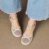 2025 new ultra-light soft and comfortable thick heel thick sole mesh bag head sandals with hollow Roman shoes