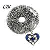 Zierliche Anhängerkette Herz Halskette für Damen, Bayerische Strass Sexy Brust Extra Lange Halskette, Vintage Oktoberfest Korsett Schmuck Zubehör