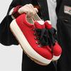 Z niche Q big head shoes, spring new leather shoes British style thick soles