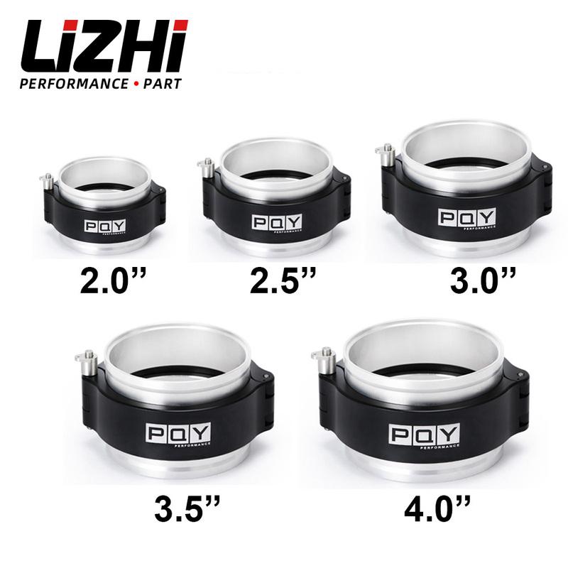 1 Piece 2.0" 2.5" 3.0" 3.5" 4.0" Clamp System Assembly Exhaust V-band Clamp Quick Release For OD Exhaust/Intercooler Pipe/Turbo