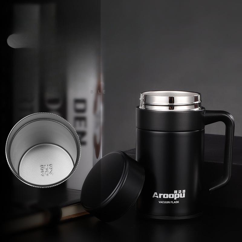 Stainless Steel Thermos Cup Business Office Straight Cup Men's and Women's Seamless Interior Thermos Cup