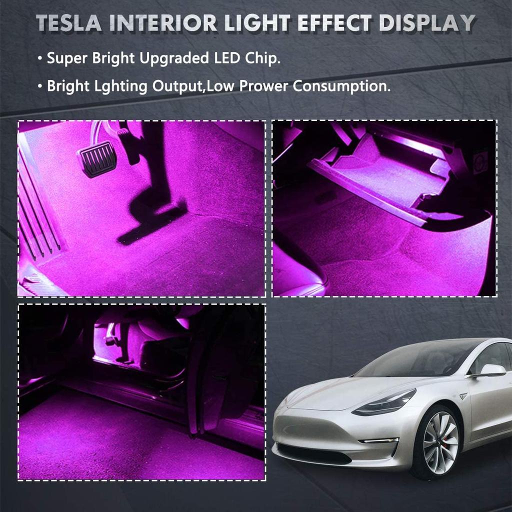 Compatible with Tesla Model 3/Y/S/X Ultra Bright Interior LED Lighting