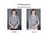 Fashionable Imitation Silk Summer Top: Stylish Print, Plus Size, Slimming, Loose Fit for Middle-Aged and Elderly Women.