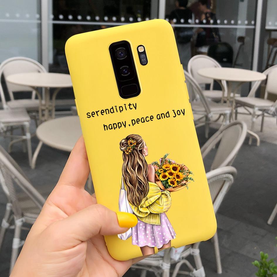 For Samsung Galaxy S9 Case G960F/DS Phone Cover Luxury Cartoon Soft Slim Funda For Samsung S9 Plus G965F S9+ Coque S9Plus Bumper