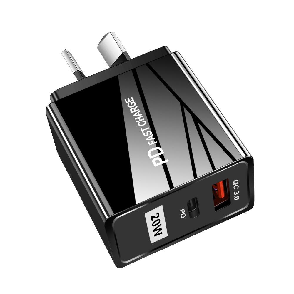 Dual USB Quick Charger - 5V/9V/12V, QC3.0+PD, EU/US Standards