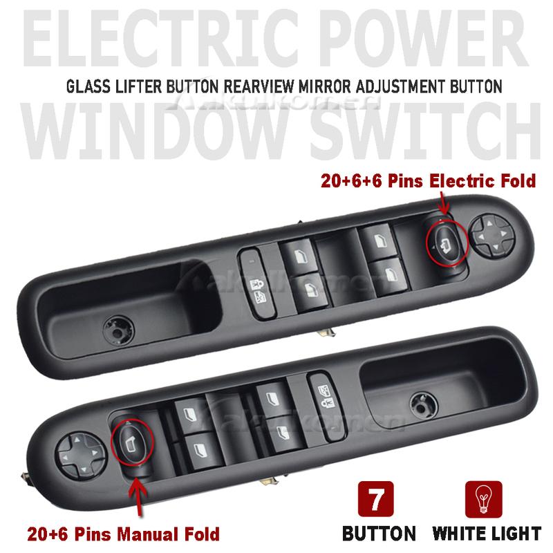 For Peugeot 3008 5008 Hatchback Wagon Car Electric Master Power Window Control Switch Glass Button 96650620ZD 96650621ZD
