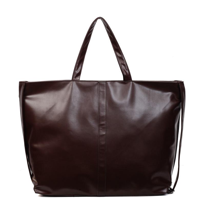Lazy texture large capacity tote bag simple underarm bag fashionable commuter large bag shoulder women's bag