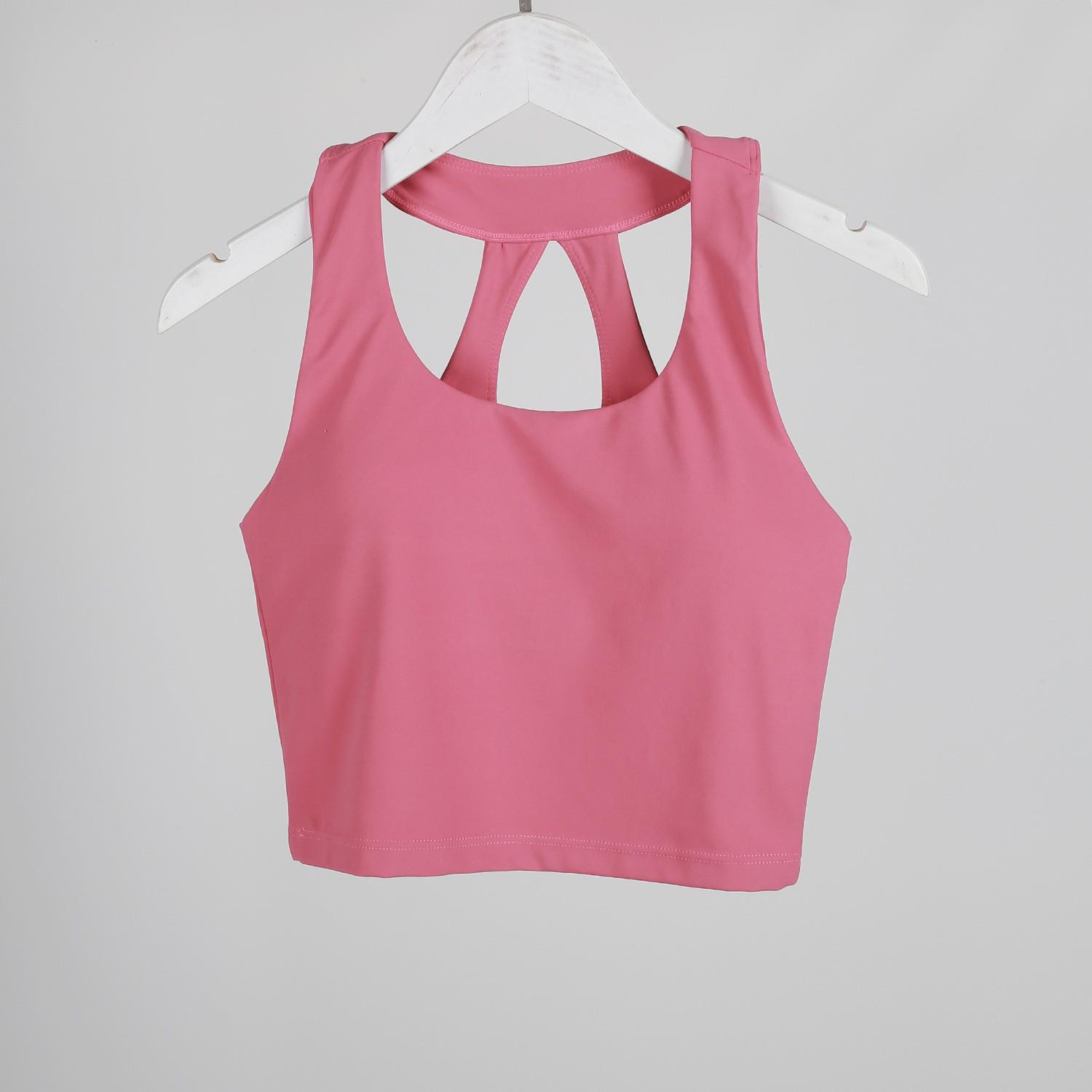 

Little Fairy Orchid Pure Color Women s Yoga Tank Top with Chest Pad - Beautiful Back Design for Running & Fitness Medium