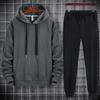 Pullovers Men's Sets Two Piece Casual Zipper Jacket + Pants Harajuku Sport Suit Spring and Autumn Tracksuit Sportswear