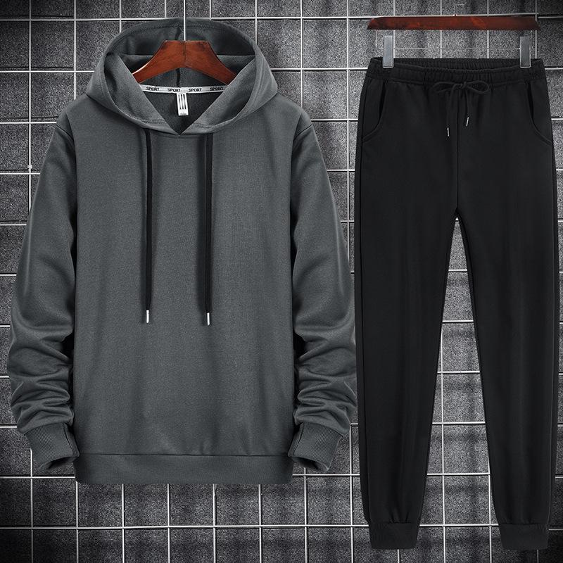 Pullovers Men's Sets Two Piece Casual Zipper Jacket + Pants Harajuku Sport Suit Spring and Autumn Tracksuit Sportswear