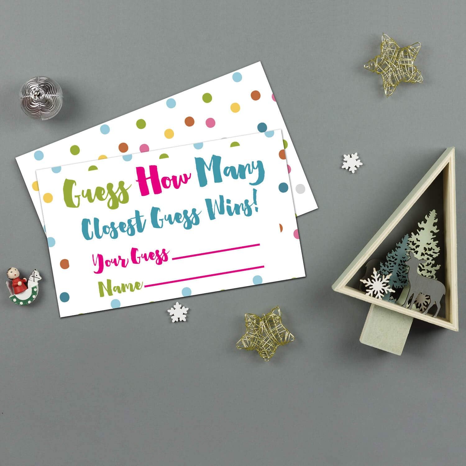 Карточки для игры «Угадай конфету», 50 штук, Игровые активности и Декорации.