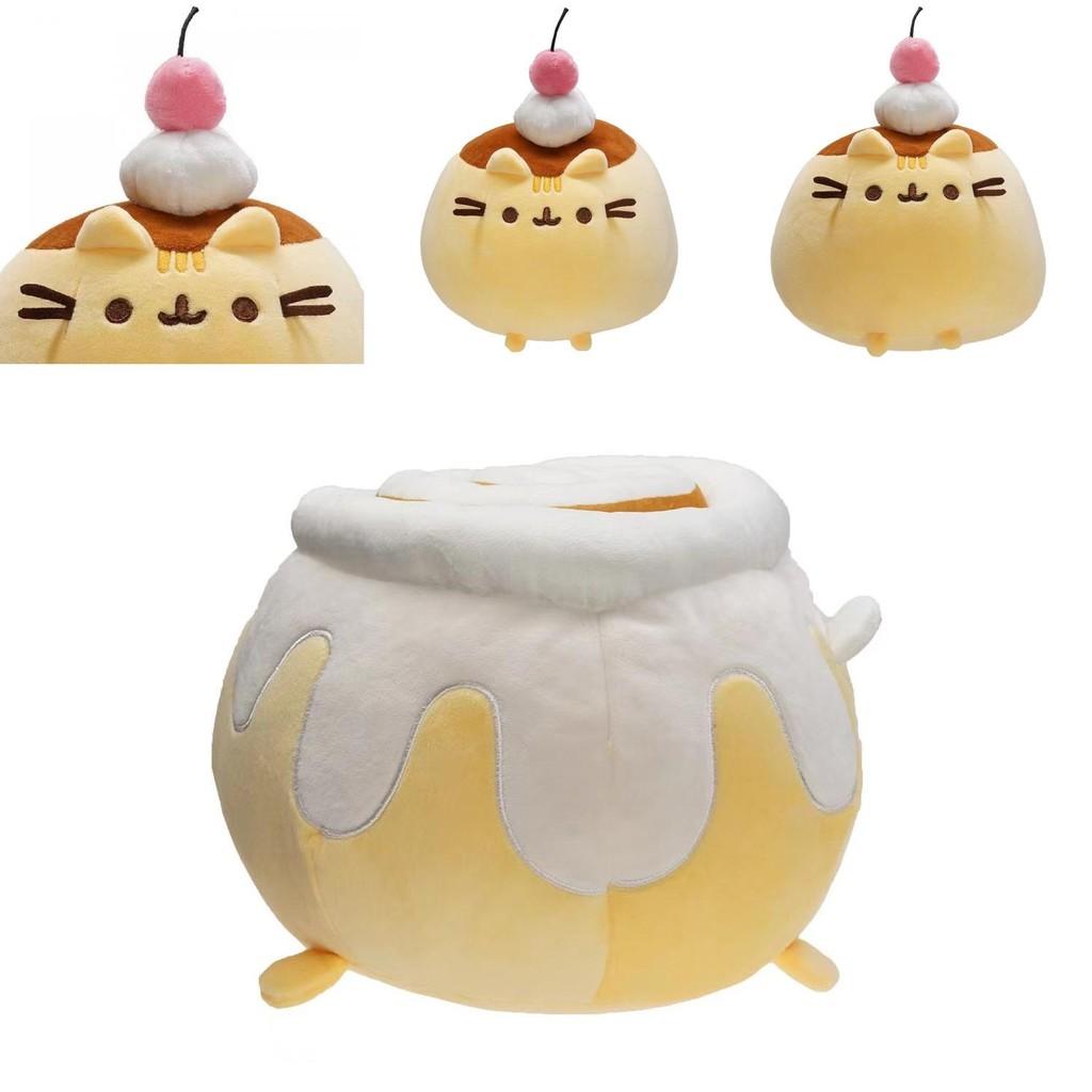 Adorabile Cuscino Peluche con Pelo Corto Imbottitura in Cotone PP Serie Gatto Pusheen