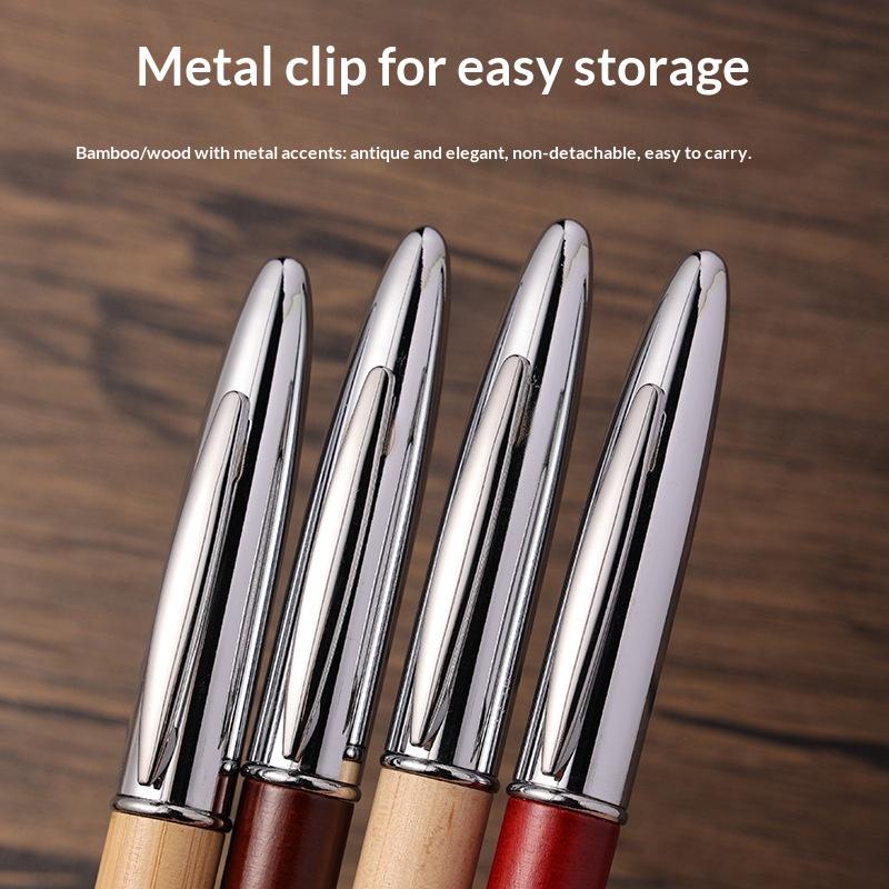 Solid Wood Ballpoint Pen Creative Advertising Campaign Touch Screen Printable Light Logo Business Office Gift Oil Pen Model 2611