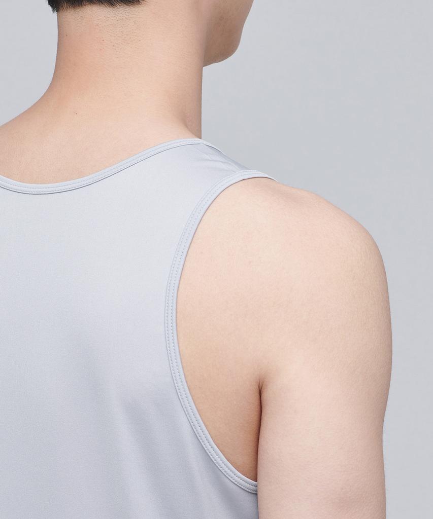 Musinsa Standard [Cooltandard] Men'S Sleeveless Undershirt [Light Gray]