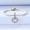 Original 925 Sterling Silver Bead Charms Family Heart Photo Frame Pendant Fit Original Bracelet For Women DIY Jewelry Gift