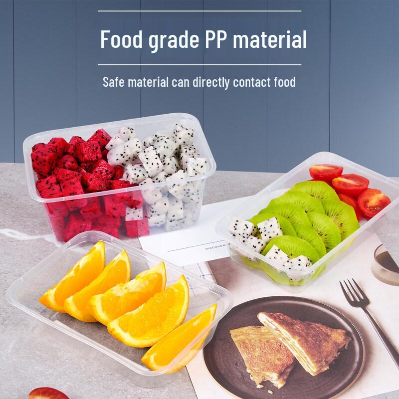 Rectangular Disposable Plastic Food Containers
