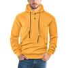 Men's New Solid Color Hooded Pullover Sweatshirt, Loose Fit Trendy Long Sleeve Casual Sports Hoodie for Spring and Autumn