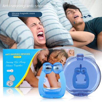 Silicone Magnetic Anti-Snoring Nose Clip for Adults