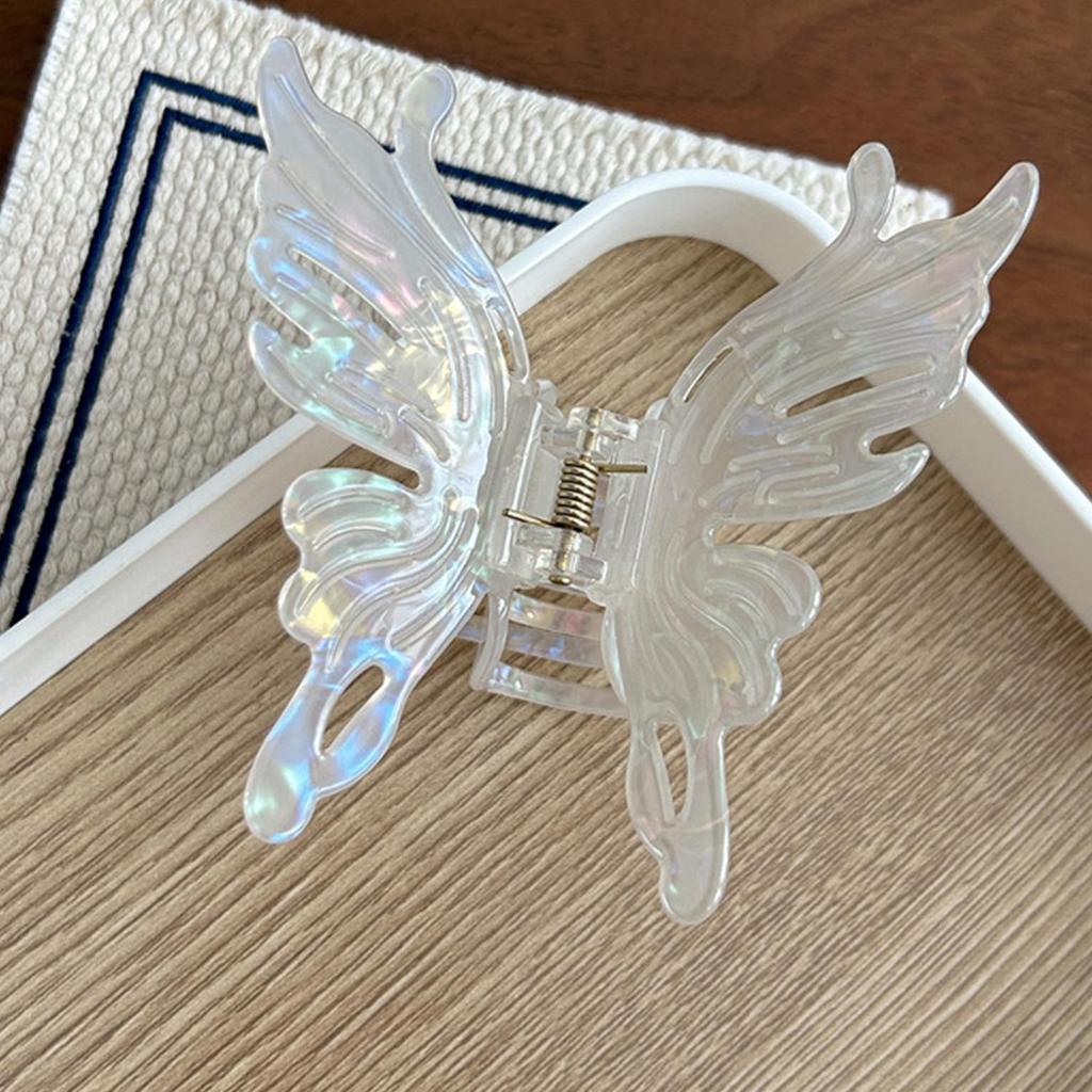Summer French Butterfly Hair Clips Sweet Hair Claw Clip Cute Fairy Shark Clip Hairgrip Girls Ponytail Holder Hair Accessories