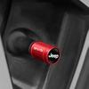 4Pcs Sports Metal Car Tire Valve Stem Caps For Jeep Renegade Wrangler JK JL Grand Cherokee Dustproof Airtight Wheel Valve Cover