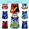 Nowy plecak dziecięcy Sonic dla chłopców i dziewcząt, modny plecak szkolny z kreskówką, średni rozmiar, pojemność 20-35 l