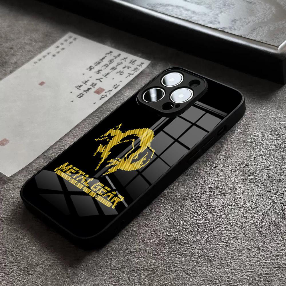 Metal Gear Solid Phone Case For IPhone 16 Pro Max 15 Plus 14 Pro 12 11 13 Mini X XR XS Max 8 7 Plus SE Glass Cover