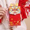 New Year Decoration Traditional Embroidery Cloth Red Envelope Reusable Refillable Lucky Money Bag Chinese Style 3D HongBao Gift