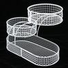 3 Tier Fruit Basket Fruit Bowl Metal Mesh Fruits Stand for Fruit Onion Snack Countertop Vegetable Bowl Kitchen Countertop Rack