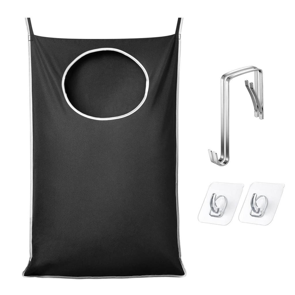 Durable Foldable Laundry Basket Wall Mounted Dirty Clothes Organizer Large Capacity Storage Bag Home Organization Tool