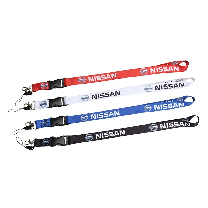 Lanyard Nylon for Nissan Car Logo Key Pendant Holder Phone Sling Keychain Sylphy Qashqai J11 Teana Note Juke GTR X-trail Murano Rvzc6