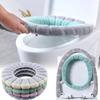 Einfach zu installieren Verdickte Toilettensitzbezug Matte Waschbar Warm Toilettensitzkissenbezug Weich mit Griff Toilettenmatte Badezimmer