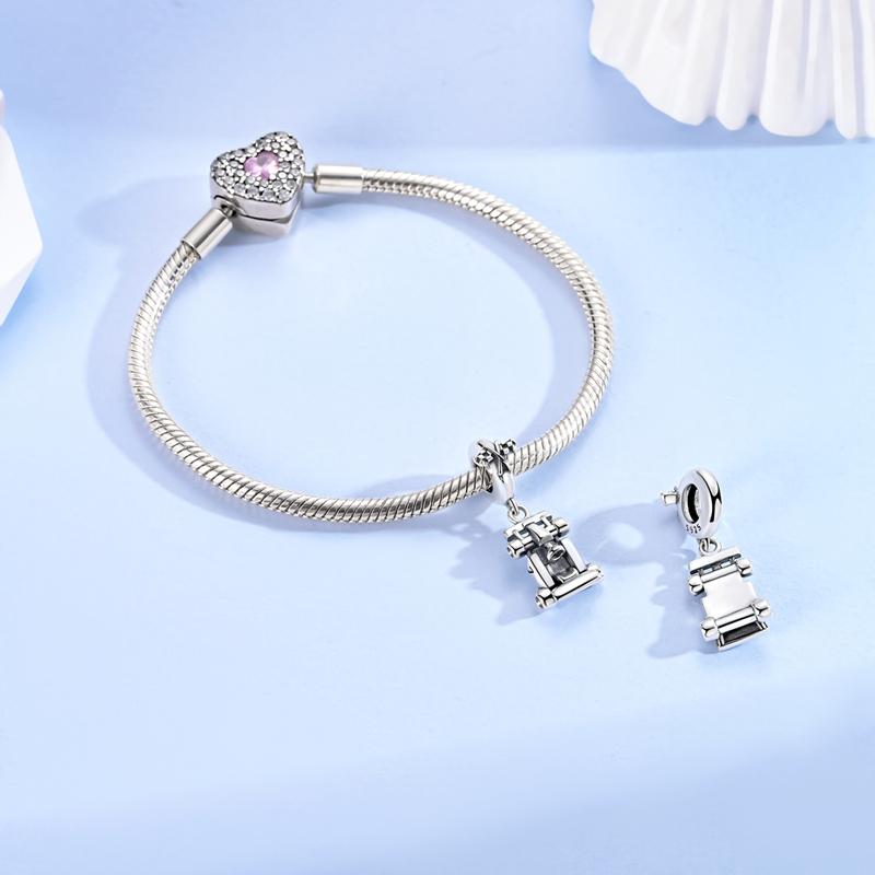 copper Car Classic Fun Gokart Shaped Pendant Charm Compatible With Authentic Charm Bracelets Women Do It Yourself Jewellery Gift