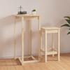 Vidaxl Stolik Barowy, 60X60X110 Cm, Lite Drewno Sosnowe