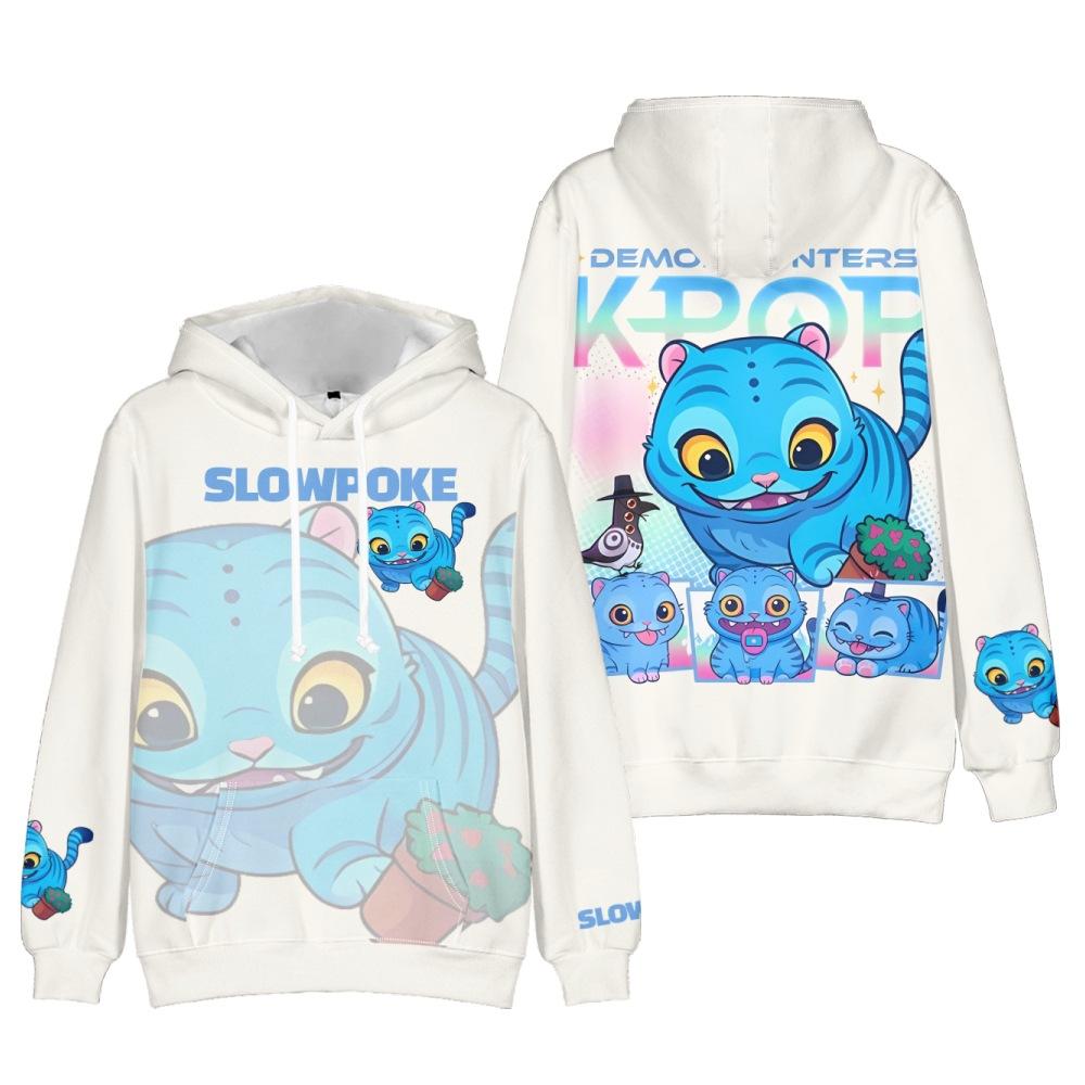 Felpa con Cappuccio KPop Cacciatori di Demoni Harajuku Pullover Top Donna Uomo Felpe Nuovo Film Stampato Manica Lunga Moda Femminile Streetwear 8 Colori