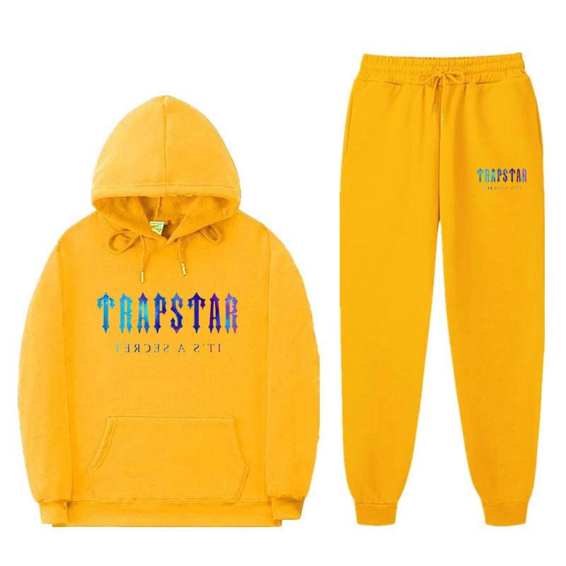 Unisex Oversized Hoodie Jogger Set With Letter Print Thick Cotton Warm Tracksuit Winter Casual Sportwear
