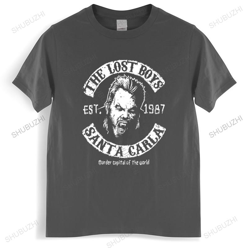 cotton tshirt men summer tees The Lost Boys Santa Carla T-shirt Men's Cotton Graphic Tees Funny Top Tees Mens Tshirt