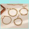 Stainless Steel Geometric Multilayer Bracelet For Women Gift Ideas