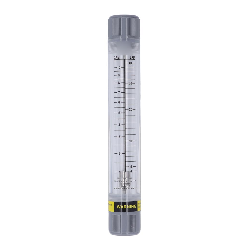 Liquid Flowmeter Tube Type 1?10GPM Accurate Scale Transparent Acrylic Water Flow Meter G1 Female