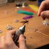 Fly Tying Tool Comfortable Grip Handle Bobbin Threader Fishing Knotter Fishing Lures Making Bodkin Knots Finishers
