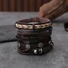 Men's Multi-layer Alloy Bangle: 6-Piece Bracelet Set with European and American Style