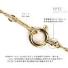 Screw Chain Necklace Chain Only K18 Thin Width Yellow Gold 45cm [OKKO] Women's 0.78mm