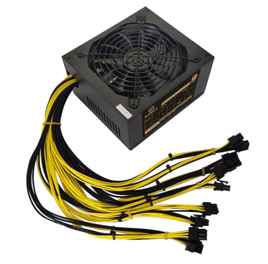 2000W ATX Mining Power Supply 6Graphics Cards 6Pin For PC Mining Rig